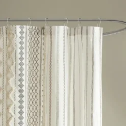 Kirkland's Home Textured Chenille Shower Curtain- Shower Curtains