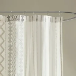 Kirkland's Home Textured Chenille Shower Curtain- Shower Curtains