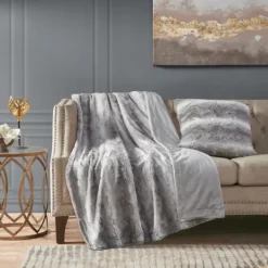 Kirkland's Home Textured Faux Fur Pillow- Pillows