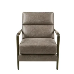 Kirkland's Home Textured Faux Leather Accent Chair- Accent Chairs
