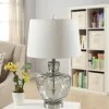 Kirkland's Home Textured Glass And Metal Jug Table Lamp- Table Lamps