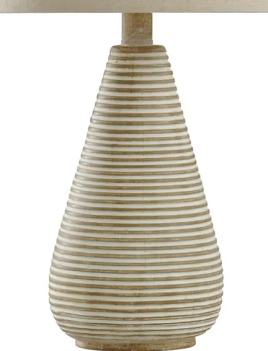 Kirkland's Home Textured Stripe Accent Table Lamp- Table Lamps