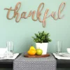 Kirkland's Home Thankful Bronze Script Wall Plaque- Wall Quotes & Signs