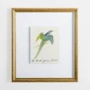 Kirkland's Home The Dark Green Bird Framed Art Print- Framed Art