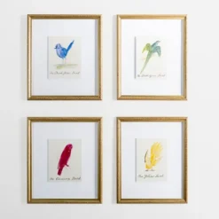 Kirkland's Home The Dark Green Bird Framed Art Print- Framed Art