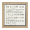 Kirkland's Home The Laundry Guide Embossed Framed Wall Plaque- Wall Quotes & Signs