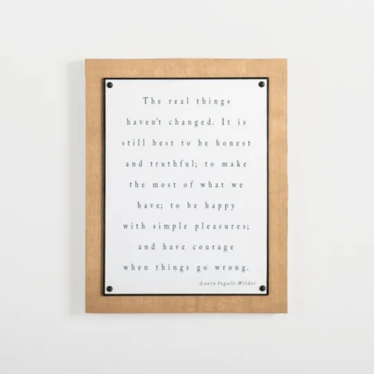 Kirkland's Home The Real Things Wall Plaque- Wall Quotes & Signs