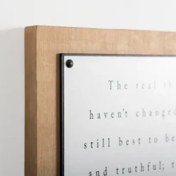 Kirkland's Home The Real Things Wall Plaque- Wall Quotes & Signs
