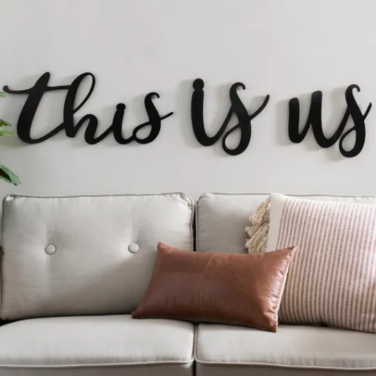 Kirkland's Home This Is Us Script Wall Plaques, Set Of 3- Wall Quotes & Signs