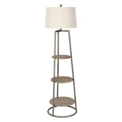 Kirkland's Home 3-Tier Shelf Floor Lamp- Floor Lamps
