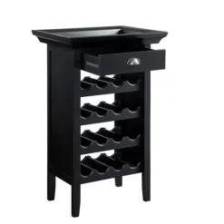 Kirkland's Home 4-Tier Wood Wine Rack- Cabinets & Sideboards