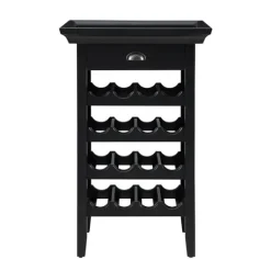 Kirkland's Home 4-Tier Wood Wine Rack- Cabinets & Sideboards