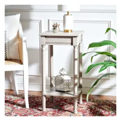 Kirkland's Home Tilley Beige Classic Square Accent Table- Accent & End Tables