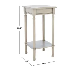 Kirkland's Home Tilley Beige Classic Square Accent Table- Accent & End Tables