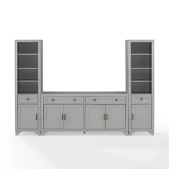 Kirkland's Home Tillie Gray Modular 3-Pc. Entertainment Set- Tv Stands & Media Consoles