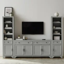 Kirkland's Home Tillie Gray Modular 3-Pc. Entertainment Set- Tv Stands & Media Consoles