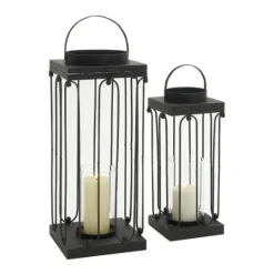 Kirkland's Home Tin Open Frame Lanterns, Set Of 2- Lanterns