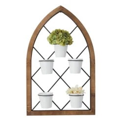 Kirkland's Home Traditional Arch Metal Wall Planter- Wall Storage