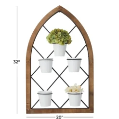 Kirkland's Home Traditional Arch Metal Wall Planter- Wall Storage