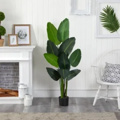 Kirkland's Home Travelers Palm Tree In Black Planter, 58 In.- Trees & Topiaries