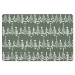 Kirkland's Home Tree Pattern Christmas Kitchen Mat- Kitchen & Floor Mats