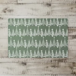 Kirkland's Home Tree Pattern Christmas Kitchen Mat- Kitchen & Floor Mats