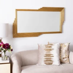 Kirkland's Home Trenla Gold Linear Wall Mirror- Decorative Mirrors