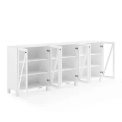 Kirkland's Home Triangle 6-Door Wood Media Cabinet- Tv Stands & Media Consoles