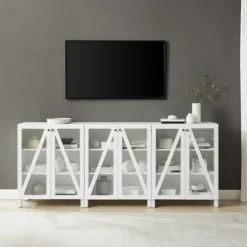 Kirkland's Home Triangle 6-Door Wood Media Cabinet- Tv Stands & Media Consoles