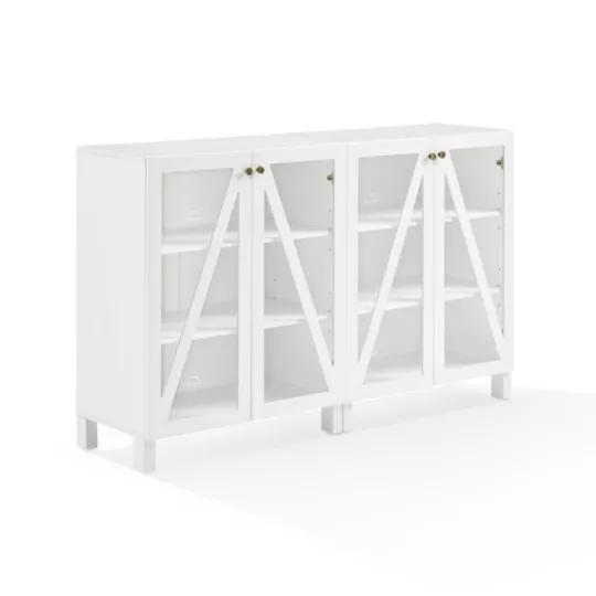 Kirkland's Home Triangle 4-Door Wood Media Cabinet- Tv Stands & Media Consoles