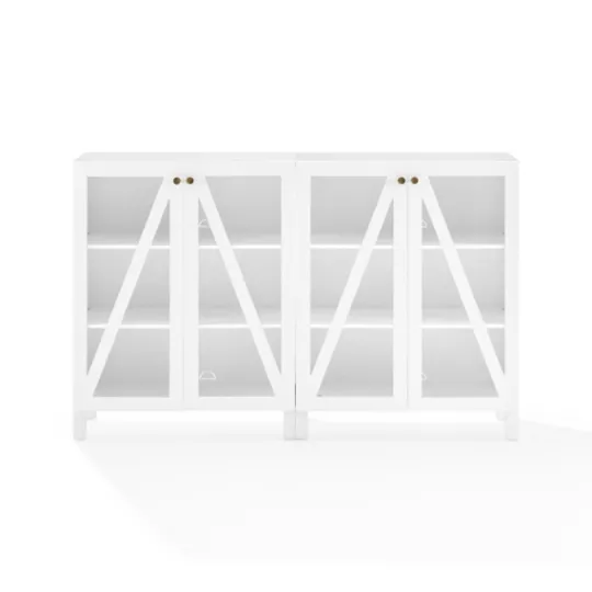 Kirkland's Home Triangle 4-Door Wood Media Cabinet- Tv Stands & Media Consoles