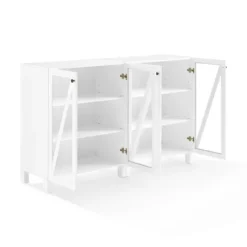 Kirkland's Home Triangle 4-Door Wood Media Cabinet- Tv Stands & Media Consoles