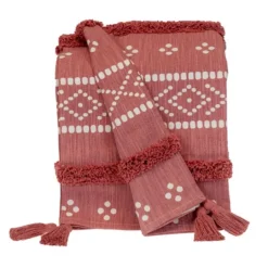 Kirkland's Home Tribal Tufted Stripe Throw- Blankets & Throws