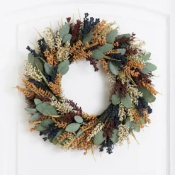 Kirkland's Home Tricolor Eucalyptus Wreath- Wreaths