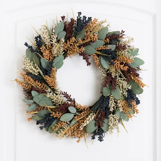 Kirkland's Home Tricolor Eucalyptus Wreath- Wreaths
