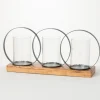 Kirkland's Home Triple Loop Silver Decorative Candle Holder- Candle Holders