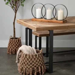 Kirkland's Home Triple Loop Silver Decorative Candle Holder- Candle Holders
