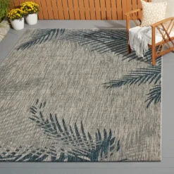 Kirkland's Home Tropical Palms Captiva Outdoor Area Rug, 5X7- Outdoor Rugs