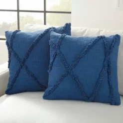 Kirkland's Home Tufted Abstract Diamond Pillows, Set Of 2- Pillows