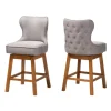 Kirkland's Home Tufted Back Swivel Counter Stools, Set Of 2- Bar Stools & Counter Height Stools