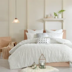 Kirkland's Home Tufted Cotton 7-Pc. Full/Queen Duvet Set- Duvets