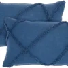 Kirkland's Home Tufted Diamond Lumbar Pillows, Set Of 2- Pillows
