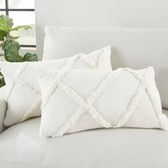 Kirkland's Home Tufted Diamond Lumbar Pillows, Set Of 2- Pillows