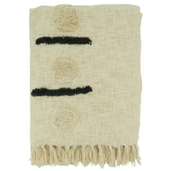 Kirkland's Home Tufted Dots And Dashes Throw- Blankets & Throws
