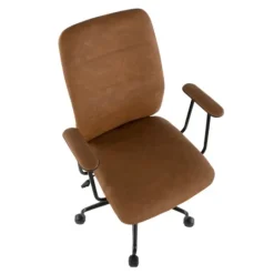 Kirkland's Home Tufted Faux Leather Office Chair- Office Furniture