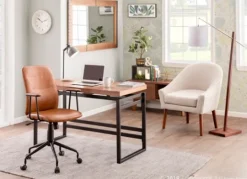 Kirkland's Home Tufted Faux Leather Office Chair- Office Furniture