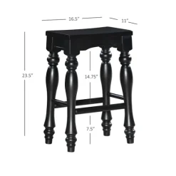 Kirkland's Home Turned Legs Island Stools, Set Of 2- Bar Stools & Counter Height Stools