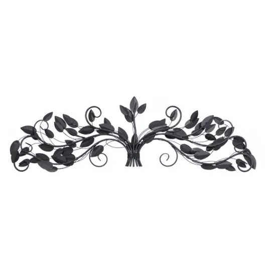 Kirkland's Home Turquoise Bronze Distressed Iron Vine Wall Plaque- Wall Plaques