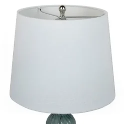 Kirkland's Home Turquoise Glass Table Lamps, Set Of 2- Table Lamps