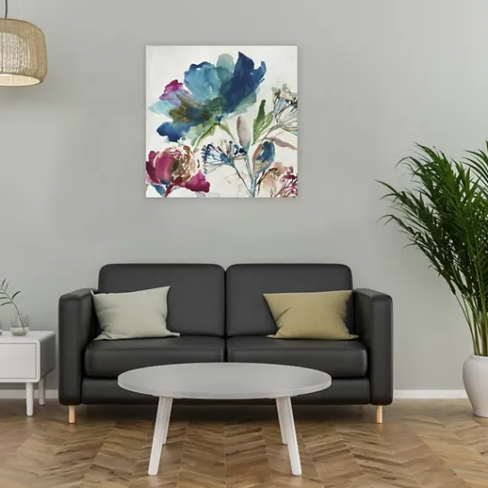 Kirkland's Home Turquoise On Watercolor Giclee Canvas Art Print- Canvas Art